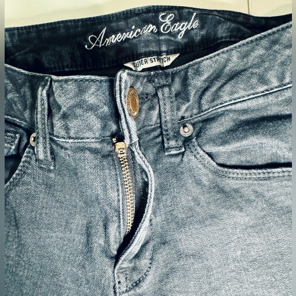 *American Eagle Outfitters Jeans Stretch Dark Denim Wash SZ 6 - Picture 6 of 13